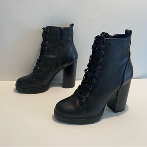 Steve Madden Black Combat Boots